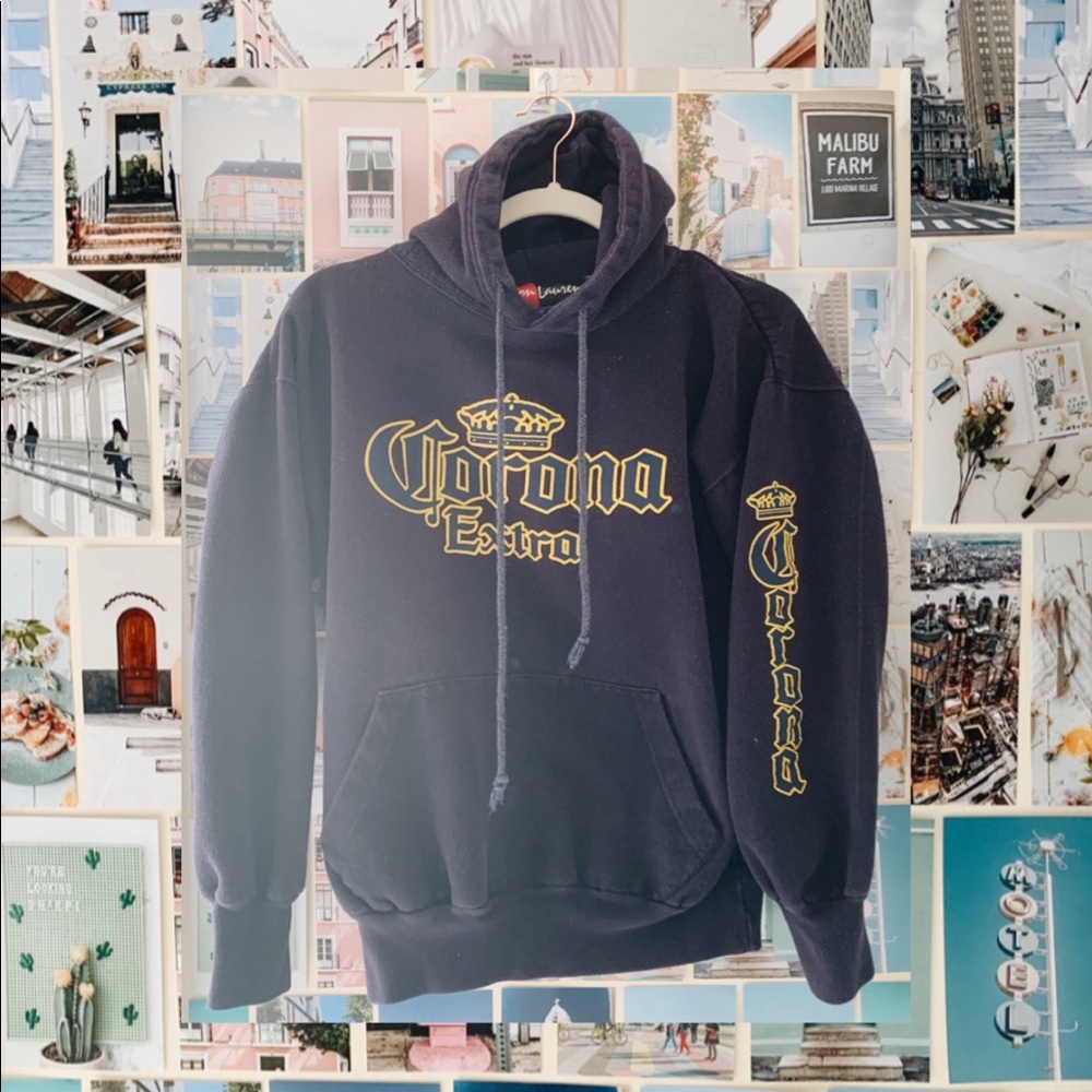 CORONA EXTRA BEER NAVY HOODIE